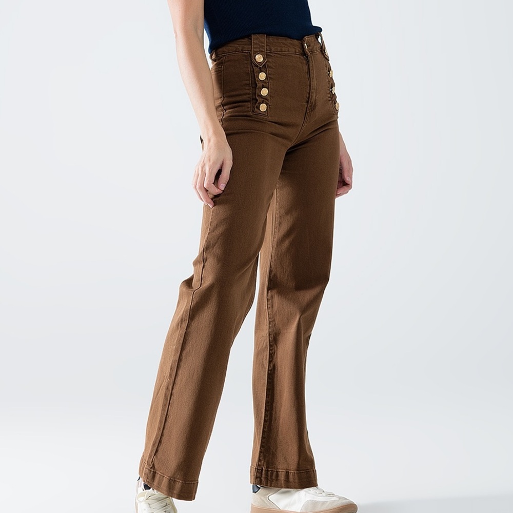 Brand Q2 Demim pants Brown